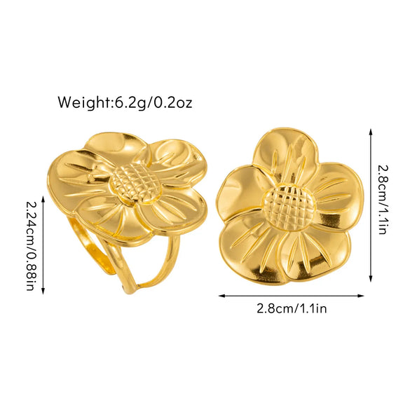 Simple Style Geometric Titanium Steel Open Rings In Bulk