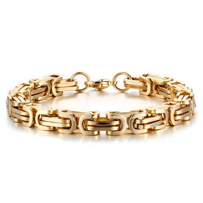 Simple Style Geometric Titanium Steel Plating Bracelets 1 Piece