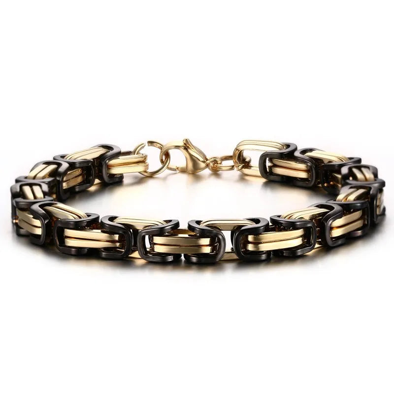 Simple Style Geometric Titanium Steel Plating Bracelets 1 Piece