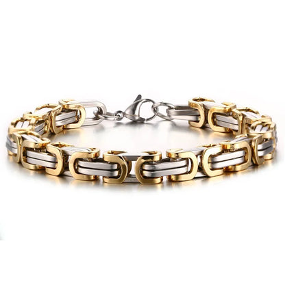 Simple Style Geometric Titanium Steel Plating Bracelets 1 Piece