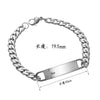 Simple Style Geometric Titanium Steel Plating Unisex Bracelets Men Chain Bracelets