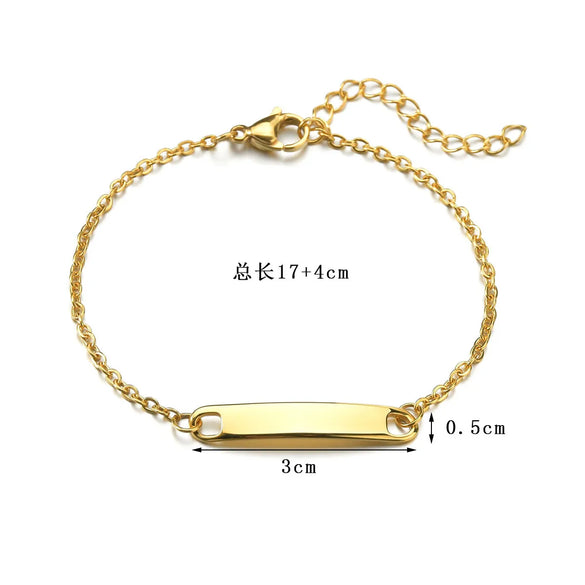 Simple Style Geometric Titanium Steel Plating Unisex Bracelets Men Chain Bracelets