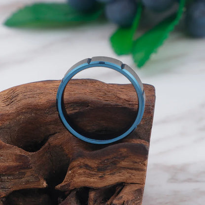 Simple Style Geometric Titanium Steel Rings