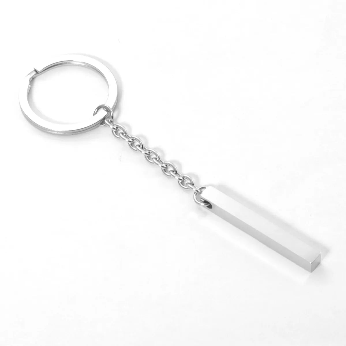 Simple Style Geometric Titanium Steel Unisex Bag Pendant Keychain