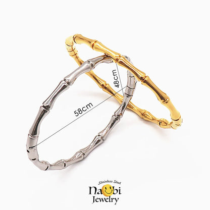 Simple Style Geometric Titanium Steel Wholesale Bangle