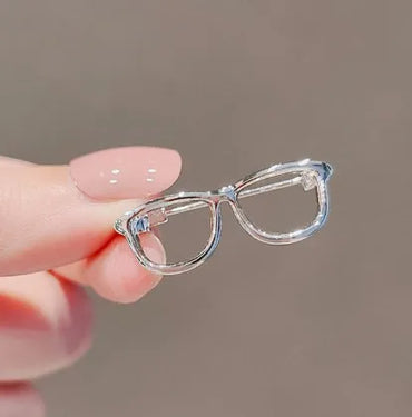 Simple Style Glasses Alloy Plating Hollow Out Unisex Brooches