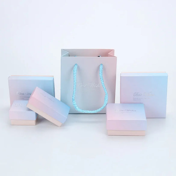 Simple Style Gradient Color Jewelry Boxes