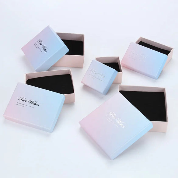 Simple Style Gradient Color Jewelry Boxes