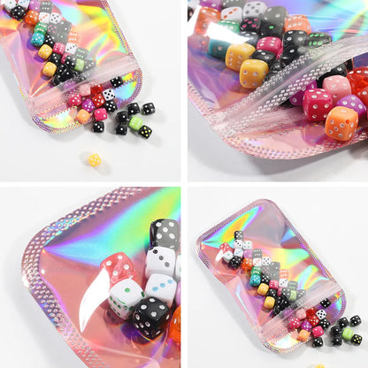 Simple Style Gradient Color Plastic Printing Jewelry Packaging Bags