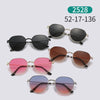 Simple Style Gradient Color Solid Color Pc Oval Frame Full Frame Women'S Sunglasses