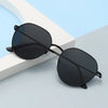 Simple Style Gradient Color Solid Color Pc Oval Frame Full Frame Women'S Sunglasses