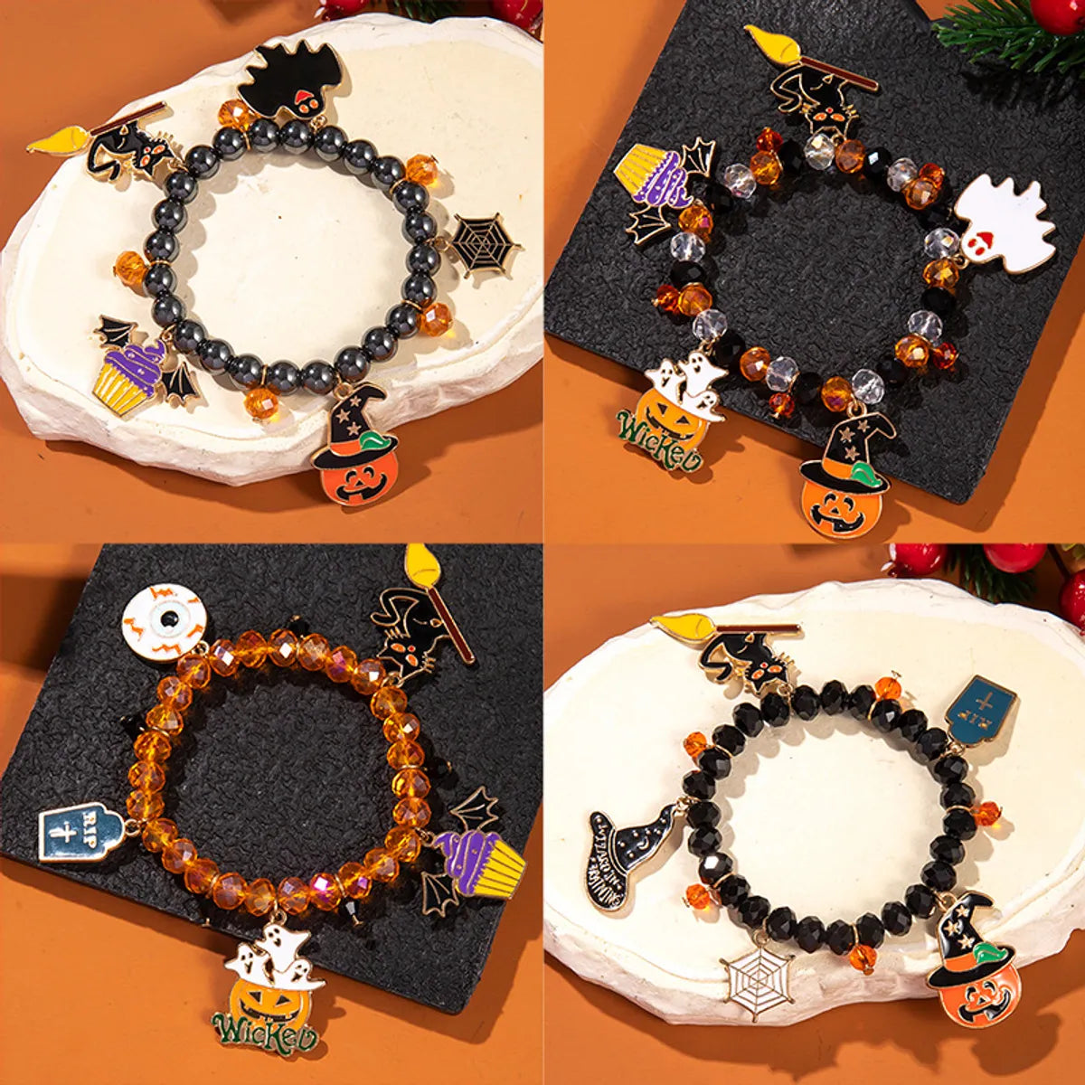 Simple Style Halloween Pattern Alloy Wholesale Bracelets