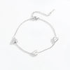 Simple Style Heart Shape 304 Stainless Steel Gold Plated Bracelets In Bulk