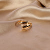 Simple Style Heart Shape Alloy Enamel Stoving Varnish Plating Gold Plated Unisex Open Rings