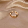 Simple Style Heart Shape Alloy Enamel Stoving Varnish Plating Gold Plated Unisex Open Rings