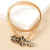 Simple Style Heart Shape Alloy Inlay Rhinestones Women'S Chain Belts