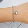 Simple Style Heart Shape Alloy Plating Women'S Bracelets