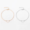 Simple Style Heart Shape Alloy Women's Bracelets