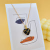 Simple Style Heart Shape Artificial Crystal Alloy Patchwork Women'S Pendant Necklace