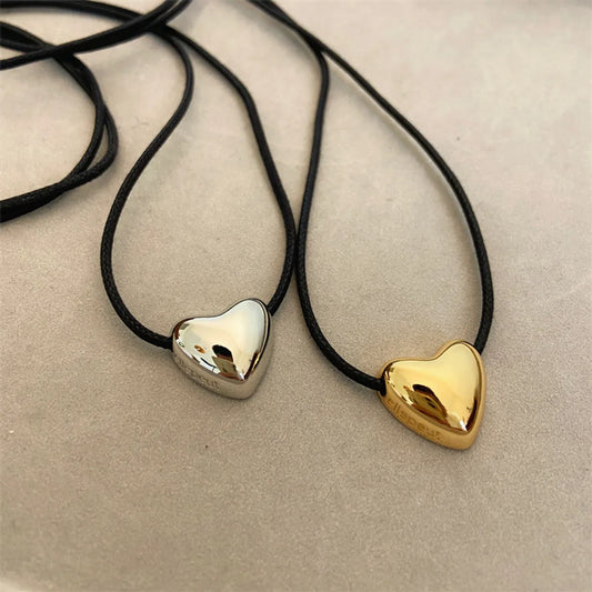 Simple Style Heart Shape Copper Plating Necklace