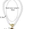 Simple Style Heart Shape Flower Bow Knot Alloy Titanium Steel Copper Beaded Inlay Resin Zircon Women'S Necklace