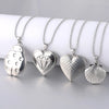 Simple Style Heart Shape Flower Rectangle Titanium Steel Polishing Plating Pendant Necklace