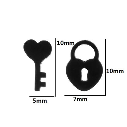 Simple Style Heart Shape Flower Stainless Steel Ear Studs 1 Pair