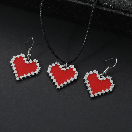 Simple Style Heart Shape Imitation Diamond Alloy Women'S Jewelry Set