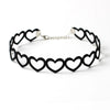 Simple Style Heart Shape Korean Velvet Plating Women'S Choker