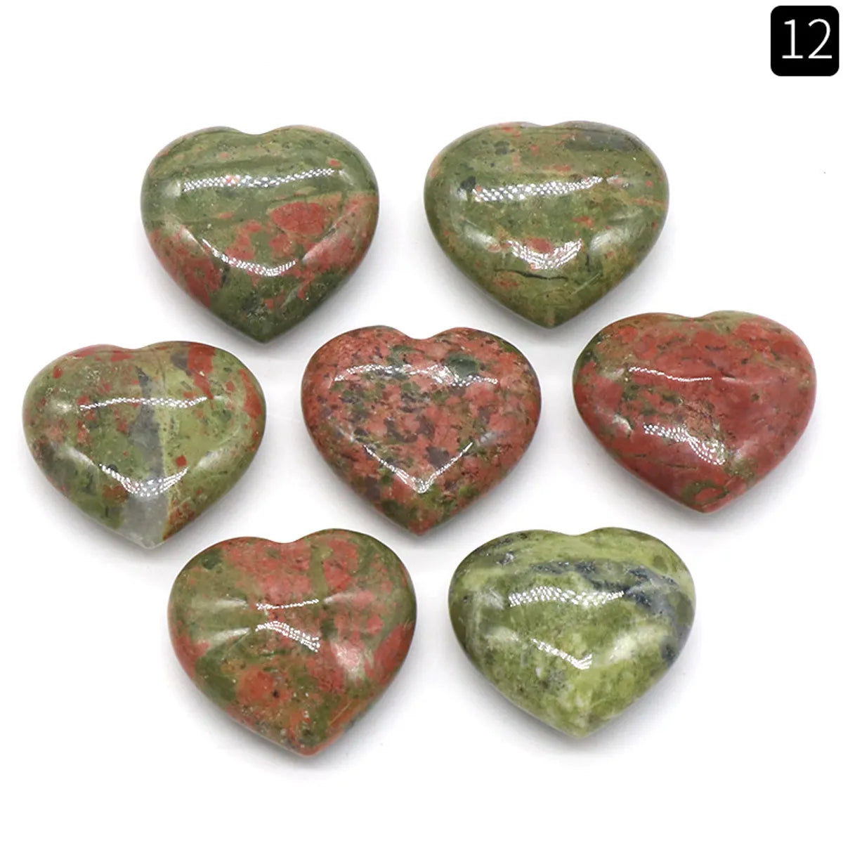 1 Piece Natural Stone Heart Shape