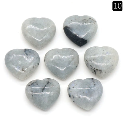 1 Piece Natural Stone Heart Shape