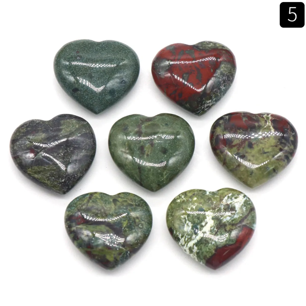 1 Piece Natural Stone Heart Shape