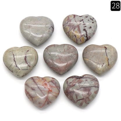 1 Piece Natural Stone Heart Shape