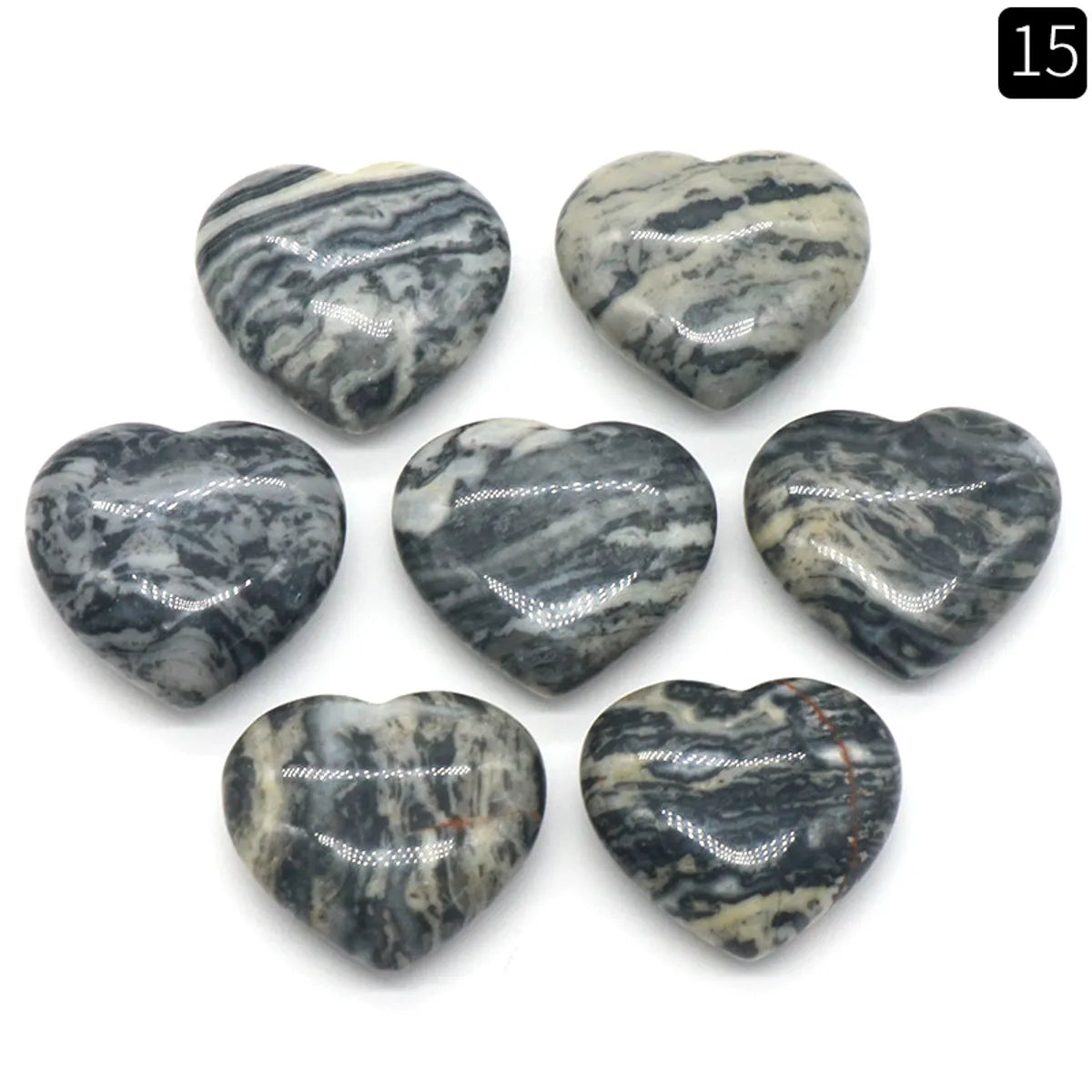 1 Piece Natural Stone Heart Shape