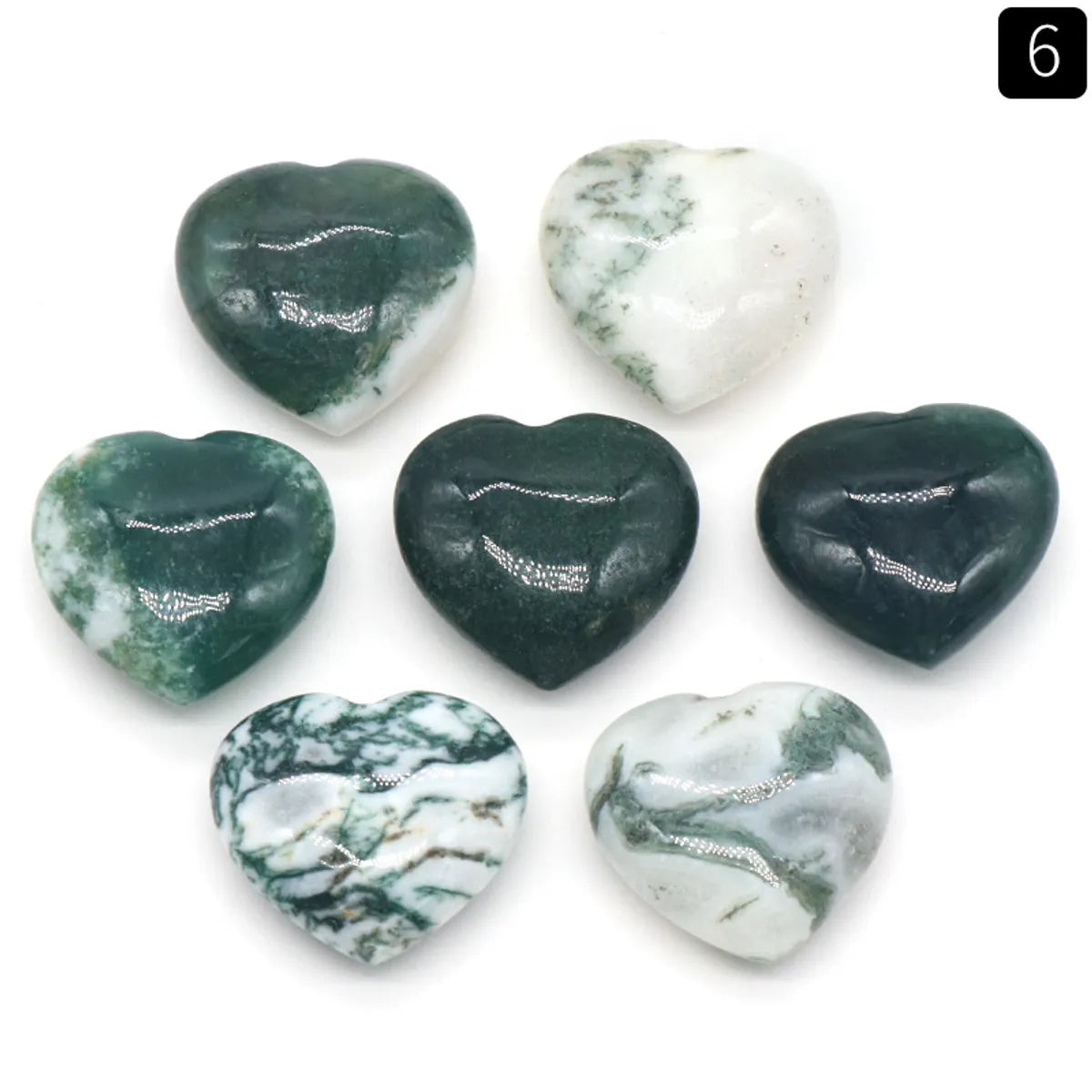 1 Piece Natural Stone Heart Shape