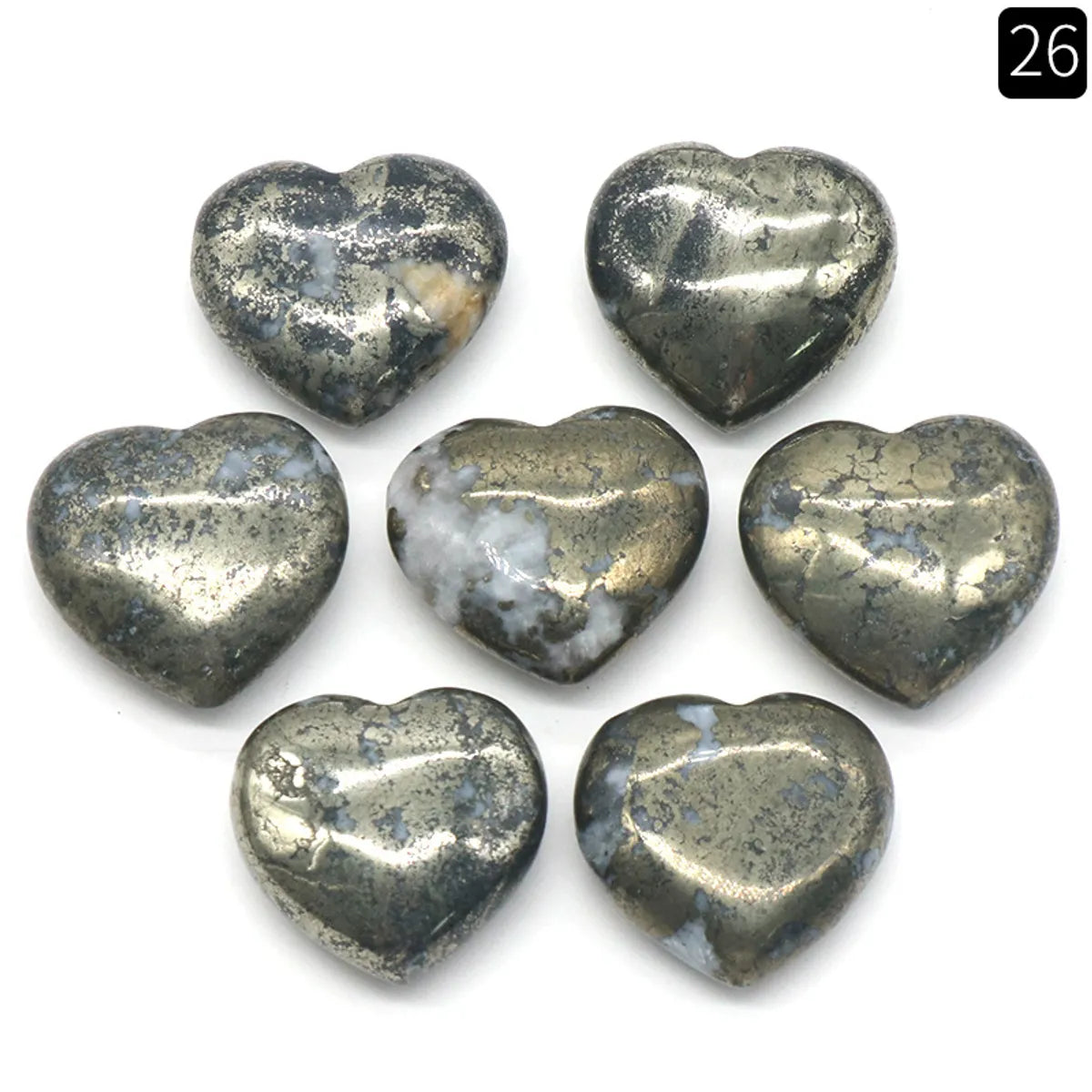 1 Piece Natural Stone Heart Shape