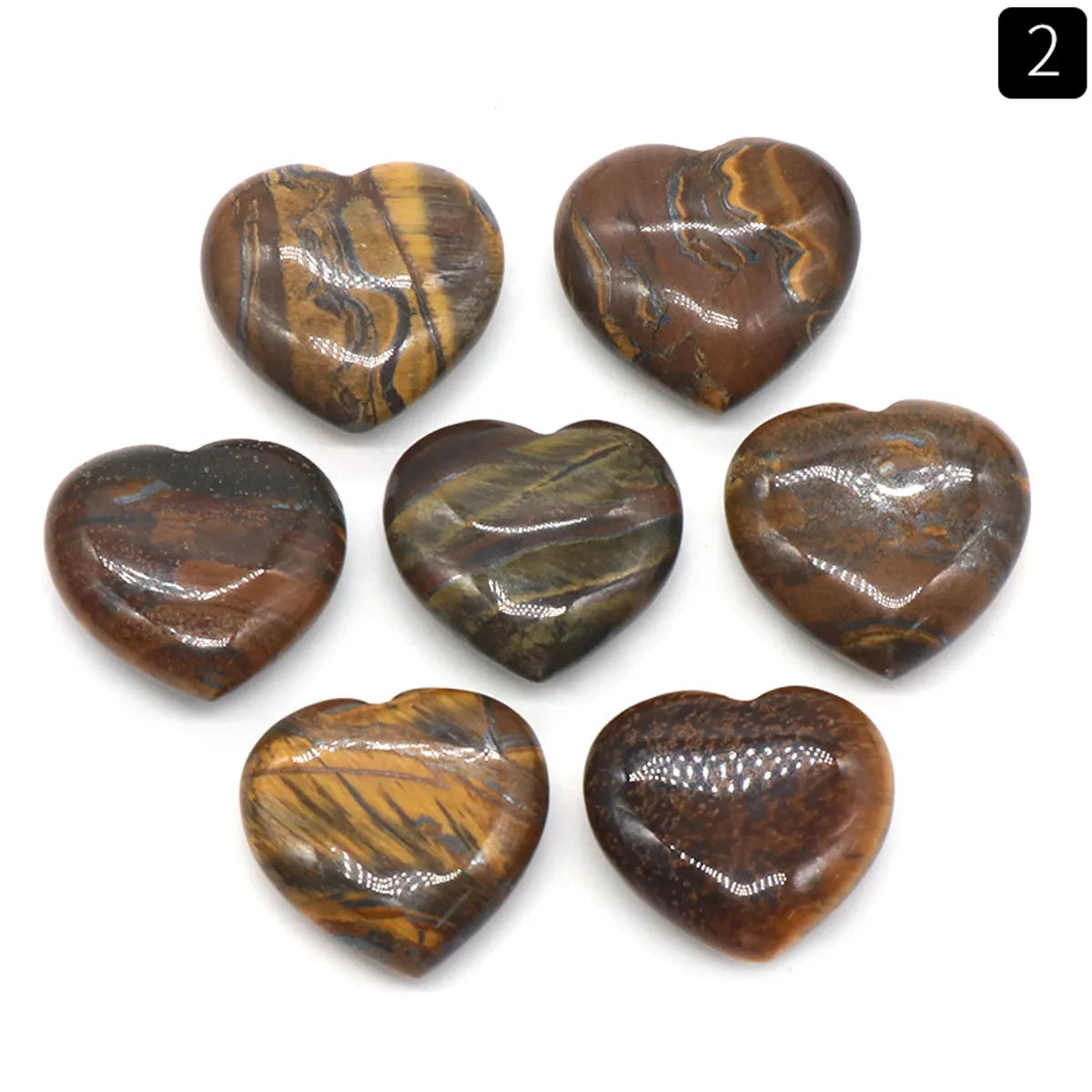 1 Piece Natural Stone Heart Shape