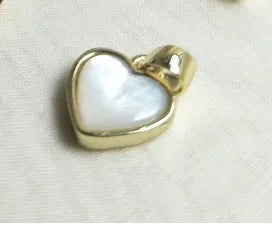 Simple Style Heart Shape Shell Plating Jewelry Accessories