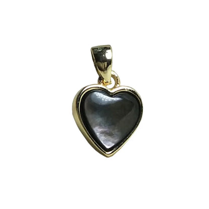 Simple Style Heart Shape Shell Plating Jewelry Accessories