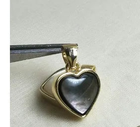 Simple Style Heart Shape Shell Plating Jewelry Accessories