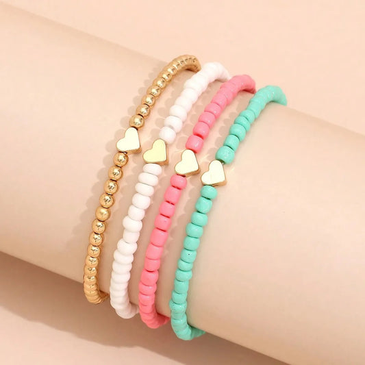 Simple Style Heart Shape Soft Clay Wholesale Bracelets