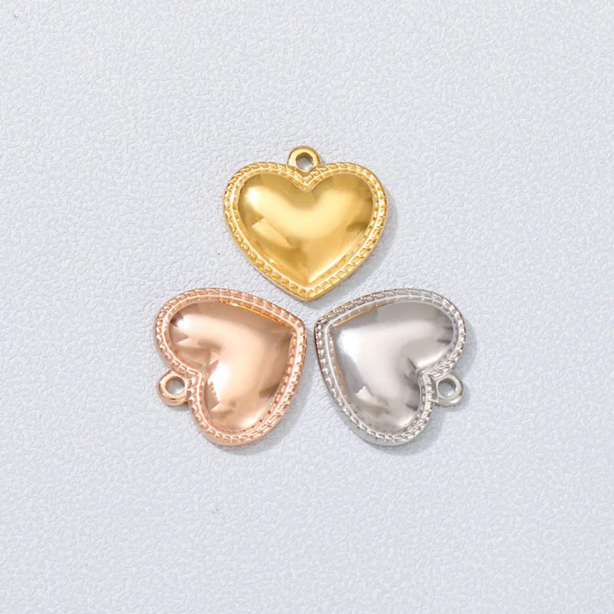 1 Piece Stainless Steel 18K Gold Plated Heart Shape Pendant