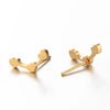 Simple Style Heart Shape Stainless Steel Plating Ear Studs 1 Pair