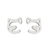 Simple Style Heart Shape Stainless Steel Plating Ear Studs 1 Pair