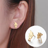 Simple Style Heart Shape Stainless Steel Plating Ear Studs 1 Pair