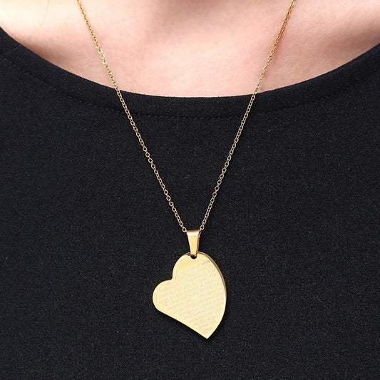 Simple Style Heart Shape Stainless Steel Plating 18K Gold Plated Women'S