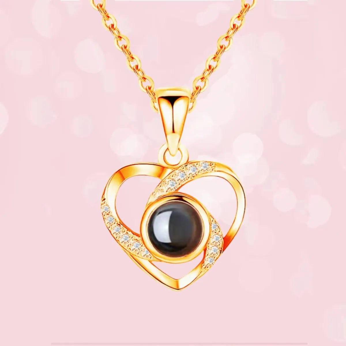 Simple Style Heart Shape Sterling Silver Plating Pendant Necklace