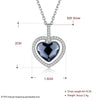 Simple Style Heart Shape Sterling Silver Plating Zircon Pendant Necklace 1 Piece