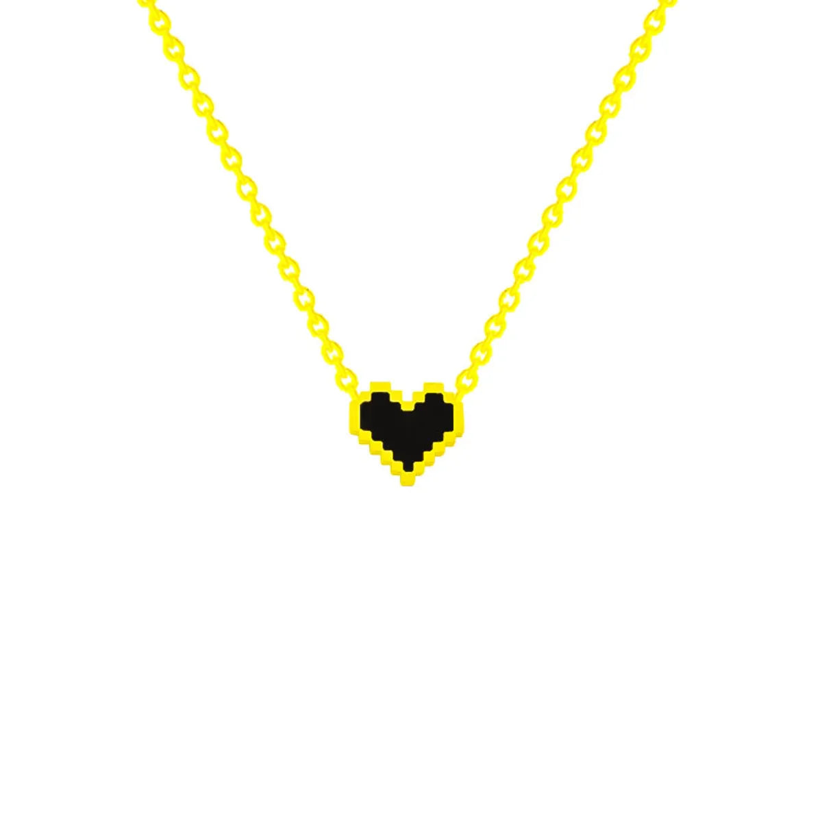 Simple Style Heart Shape Titanium Steel 18k Gold Plated Pendant Necklace