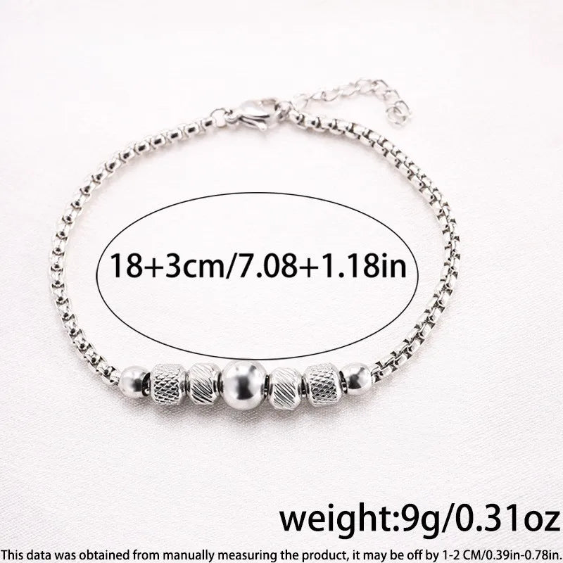 Simple Style Heart Shape Titanium Steel Bracelets In Bulk